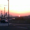 北九州、小倉の夕日。